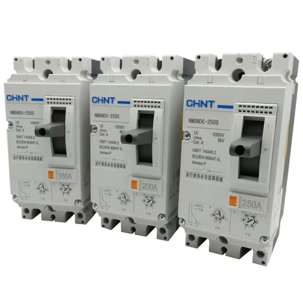 2 Pole PV DC Circuit Breaker 63A 50A 125A 160A 200A 225A 250A MCCB Breaker