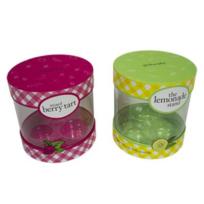 Latas lisas do papel da borda que empacotam a caixa de empacotamento do tubo feito sob encomenda do ANIMAL DE ESTIMAÇÃO