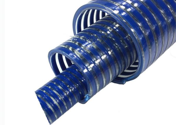 Professional PVC Suction Hose Corrugated / Flat Surface Water Delivery Hose Pipe