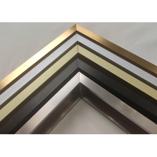 Matte Gold Aluminum Extrusion Profiles for Timeless Picture Frames/Mirror Frames