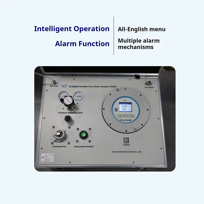 Industrial Gas Dew Point Meter Portable Trace Micro Water Analyzer For Compressed Air SF6 Gas Moisture