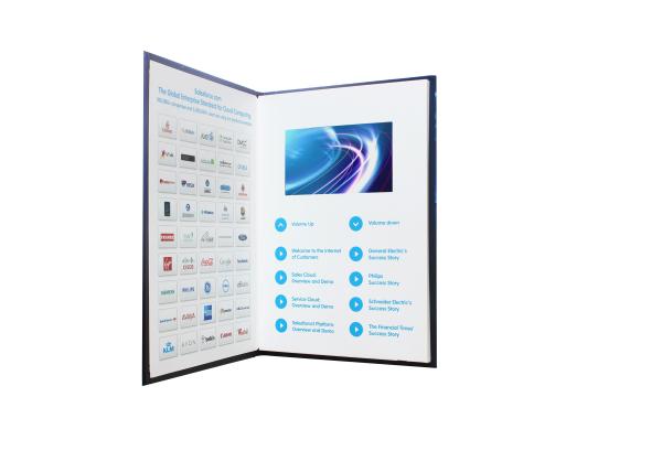 commercial multimedia lcd video business cards for opening veremonies