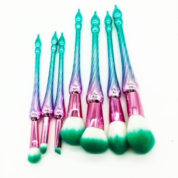 Promotion Private Label Best Quality 7Pcs Synthetic Hair Makeup Brushes Free Sample