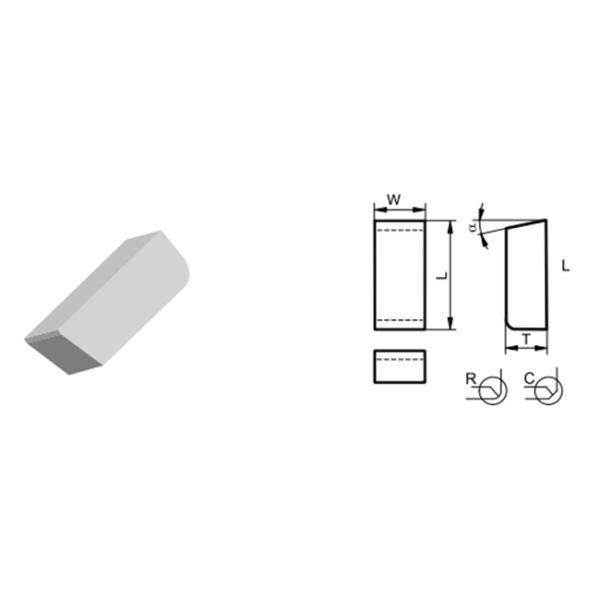 Carbide  Saw Blade Teeth For Metal Milling Grooving And Cutting Etc