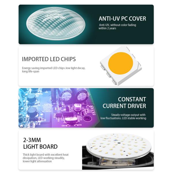 21W GX16D Base 12V Aluminum IP68 Underwater Spot Par56 Led Swimming Pool Lamp