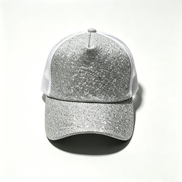 6 Panel Trucker Cap with Breathable Mesh Panels Adjustable Snapback Closure and Embroidered Logo Option