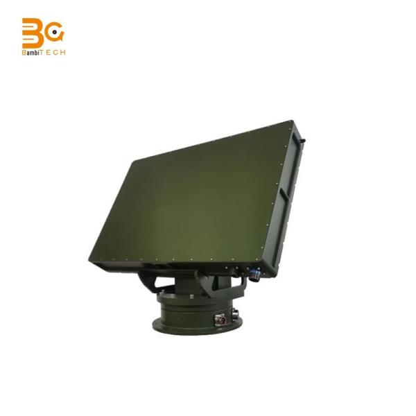 5km active phased array frequency adjustable Ku-band radar detector Pulse Doppler 360 Degree Detection