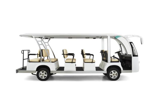 Electrical Street Legal Golf Carts 14 Seater With Radio / Matte White Loaded
