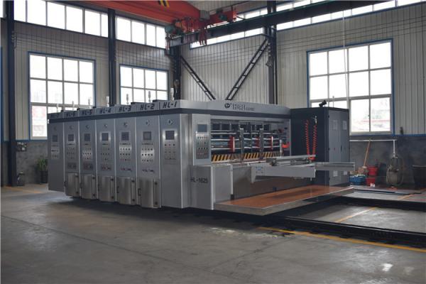 HD Flexographic Box Printing Machine , Corrugated Rotary Die Cutter