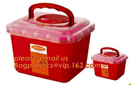 Plastic Disposable Medical Sharps Containers, Kenya safety box for needle/medical waste sharp container, Medical Plastic