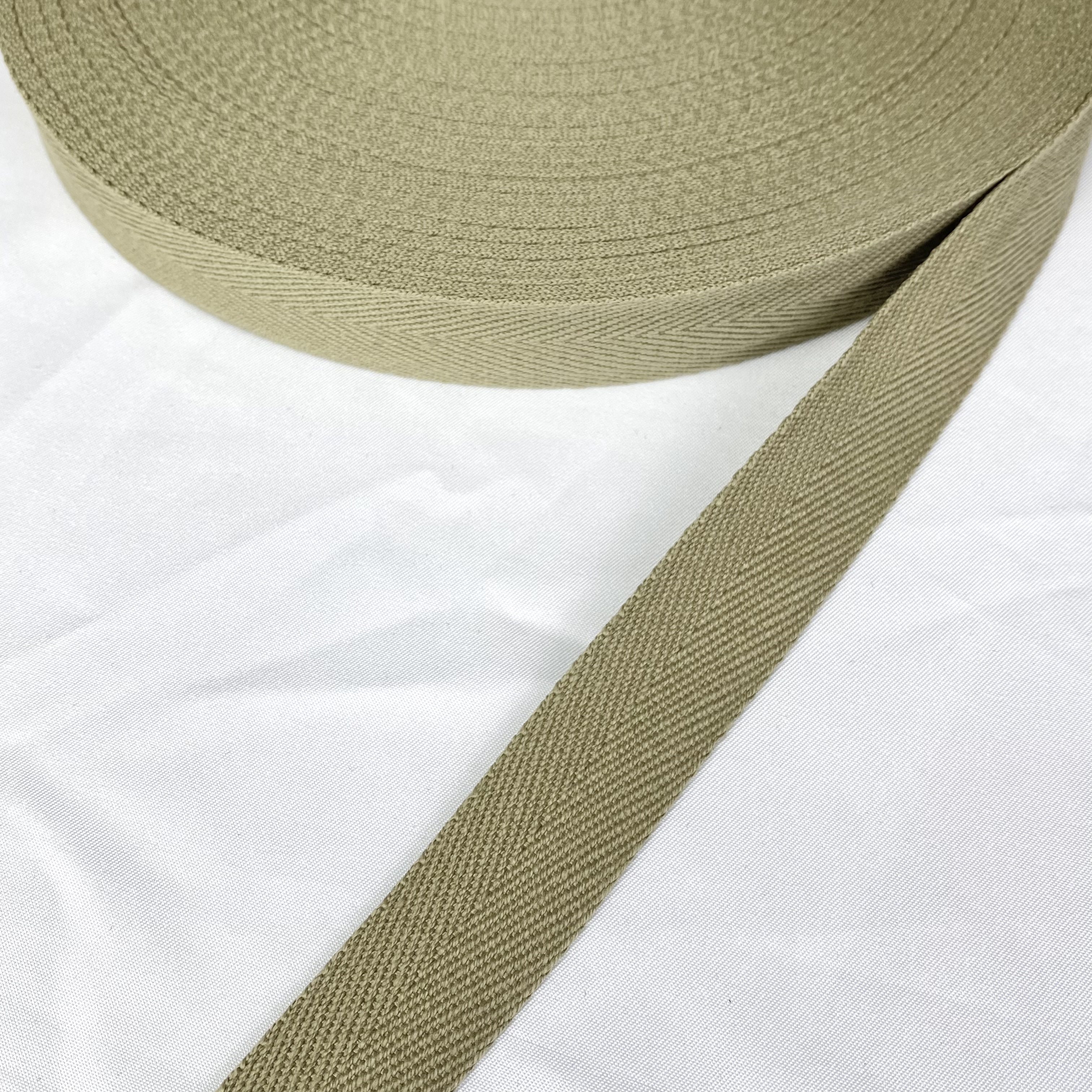 Herringbone polyester-cotton webbing Various colors Backpack strap Belt Handbag strap