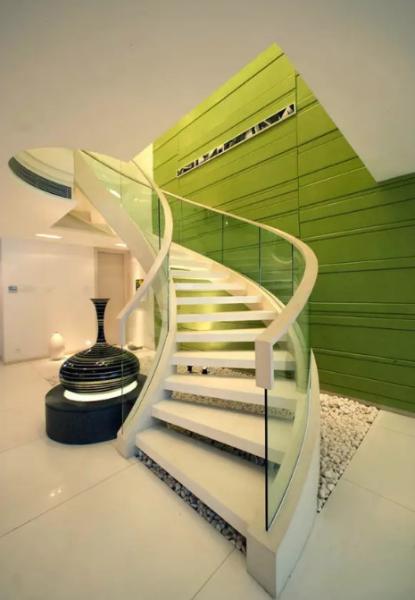 Powder Coated Cast Iron Stair Railing Handrail Fittings European art design