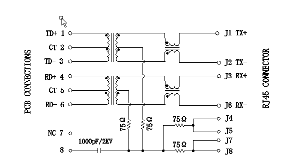 LPJ46201AFNL Cross SI-40144 Belfuse MagJack 4x10/100Base-T, Through Hole