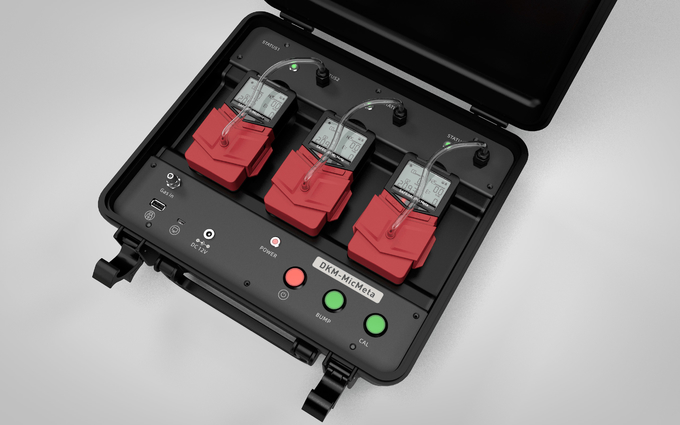 Safegas 6 в 1 детектор газа O2 H2S CO LEL CO2 Multi Detect Red Легкий портативный для промышленного использования
