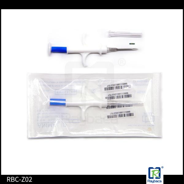 Labratory Rat Pet Id Microchip , Rfid Syringe Injection Electronic ID Tag 1.4 x 8mm, ICAR