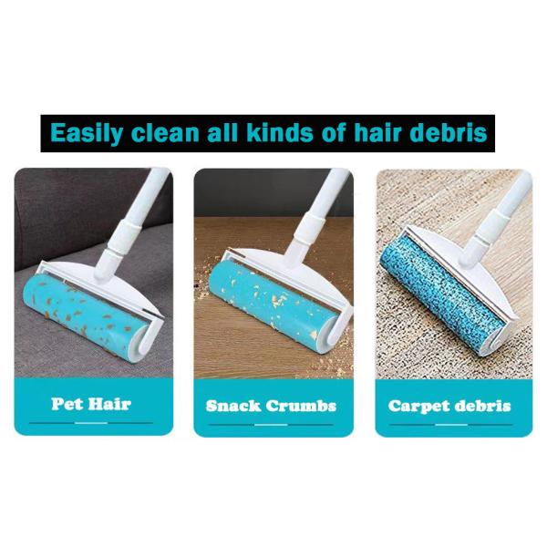 Rolo de Lint Reutilizável Lava-se, Rolo de Lint Grande de 8 polegadas Remover de Cabelos para Cães e Gatos