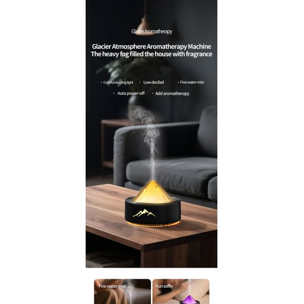 200ml Capacity Aroma Air Humidifier USB Powered Aroma Diffuser Machine With Night Light