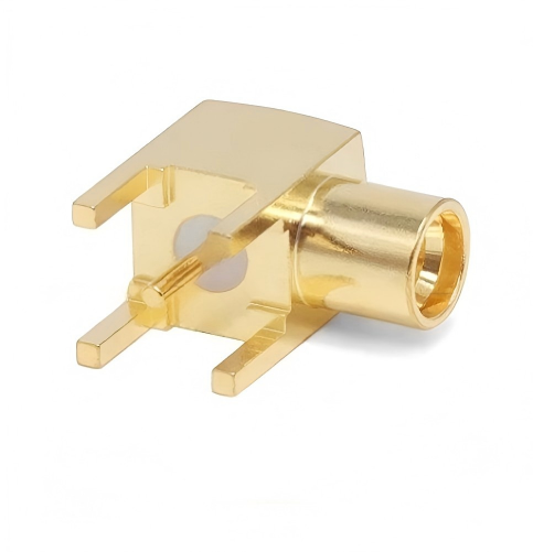 Brass Right Angle PCB Connector RF SMP Male Connector SMP-JWE