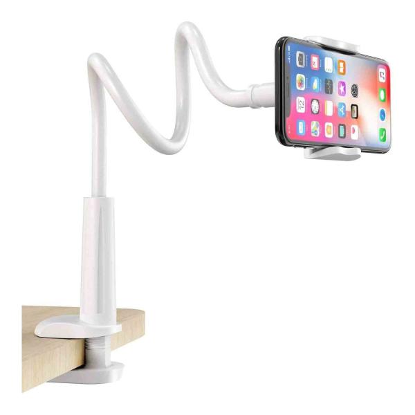 Suporte longo extra flexível do telefone do Gooseneck do braço 70cm para a cama