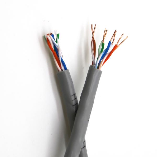4-pair 24AWG solid copper, Fluke Test pass, HDPE/PVC/LSZH jacket cat5e network cable