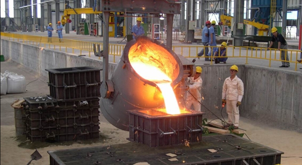 Medium Frequency Hydraulic Steel shell furnace KGPS-1200KW/ 1500kg