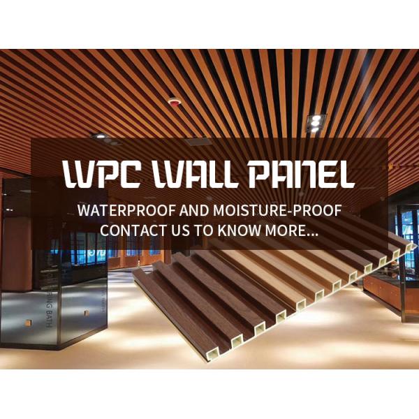 Decoración de interiores impermeable y resistente a la erosión Paneles de pared de PVC WPC