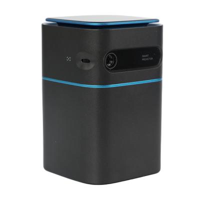 3.7V 7000 MAH Android Smart Mini Projetor P8 com Airplay MiraCast do tela táctil