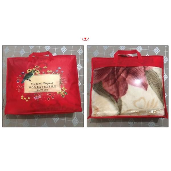 Customized Pattern Luxury 100% Polyester Raschel Mink Blanket with Microfiber Fabric