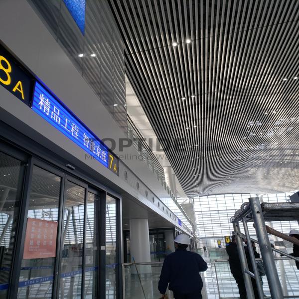 Building Outdoor Metal Suspended Facade Acoustic Panel Perforated Aluminum Ceiling Tiles