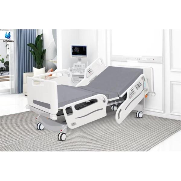 Healthcare Hospital Bed Motorised With Backup Battery Electric Cpr Emergency Stop Button