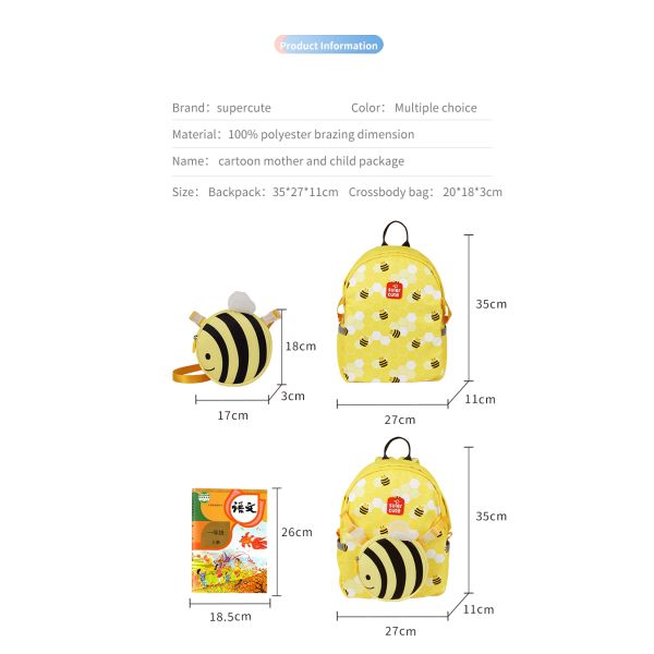 2 In 1 Shoulder Bag And Backpack School Bag Wholesale Back To School Kids Backpack