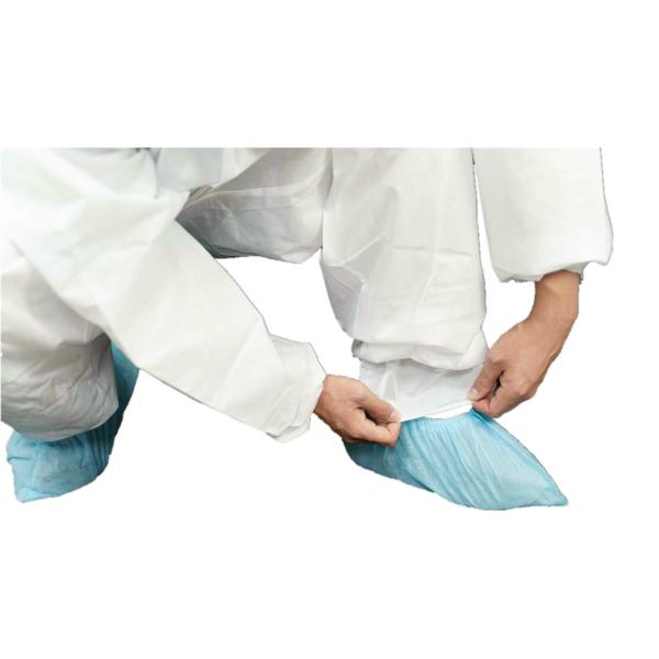Высокий Coverall Breathability Type5/6 анти- статический SMS с запястьем клобука 2 ПК Elasticated