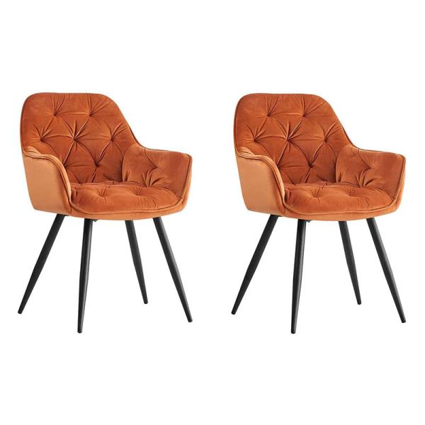 Modern Design Flannel Chair Gold Leg Dining Chair For Office And Home