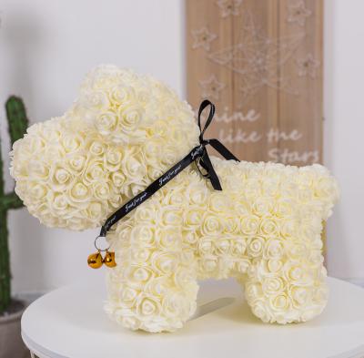 Wholesale Rose dog Price Artificial Flower Foam Rose Dog  Rose Animals dog rose