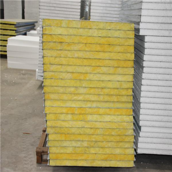 1150-50-0.426mm glass wool wall sandwich panel with fireproof and sound insulation