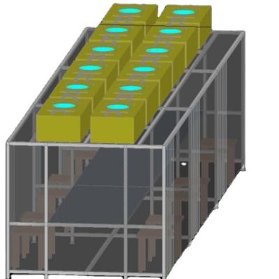 ISO 5 6 7 8 Dust Free Clean Room Booth 304 Stainless Steel GMP Modular ISO 5 6 7 8