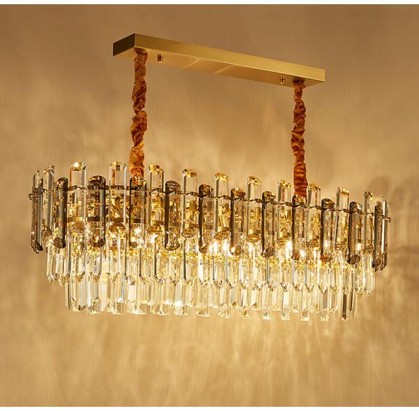Creative Led Chandelier For Live Room 2021 Luxury Crystal Lamp Rectangle princess chandelier(WH-CY-217)