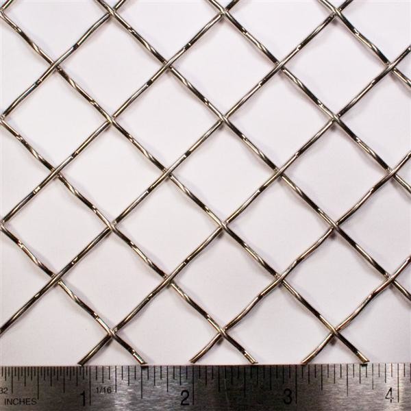 3x3 Lock Crimp Wire Mesh Heavy Duty Mesh Screen With PVC Coated Surface