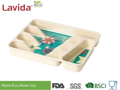 Professional Restaurant Use Bamboo Lunch Trays Non - Toxic Environmental Friendly