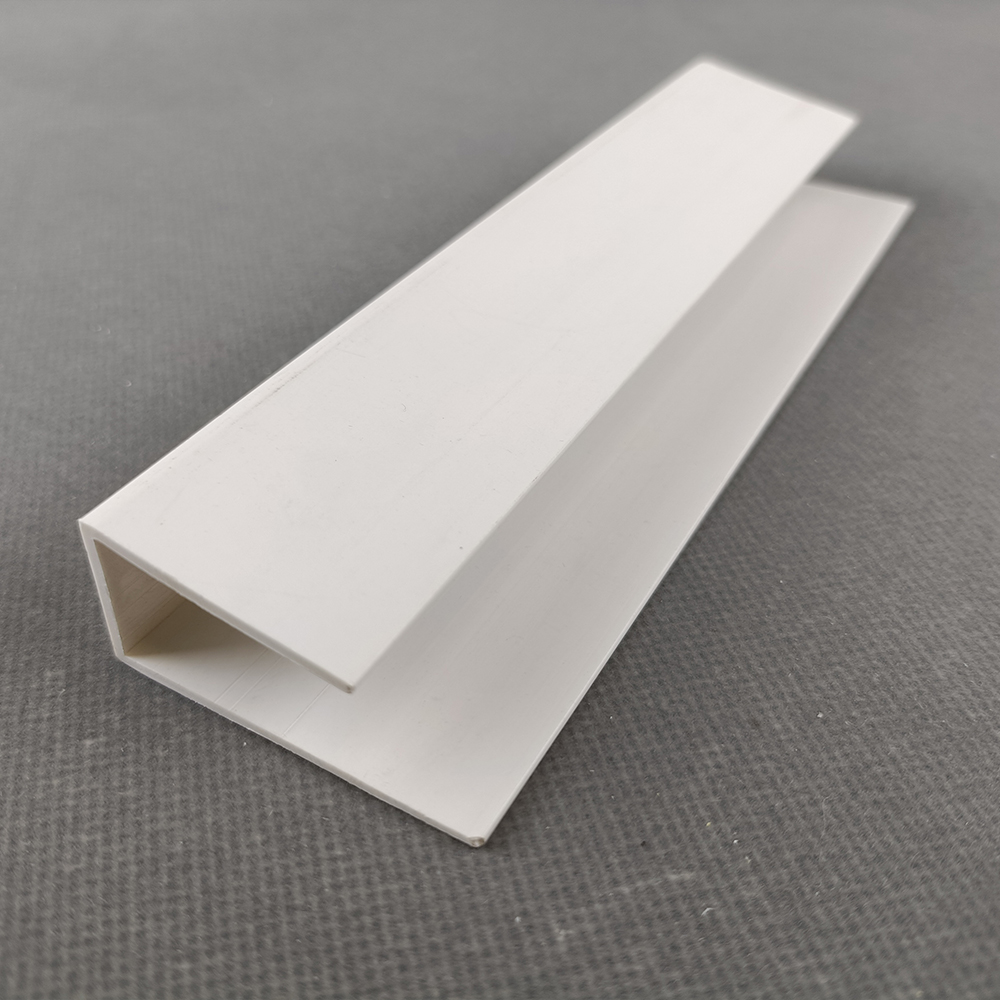 Цвет панели Pvc Slatwall прессформы крышки конца декоративный белый черный серый