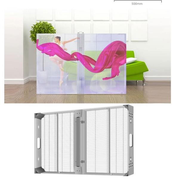 2500nits P3.9 Window Glass Led Display 150W LED transparent display