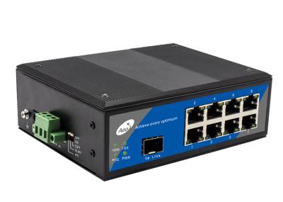 Industrial SFP Fiber POE Switch , 10/100Mbps Single Mode Fiber Switch