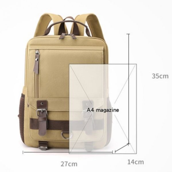 Colefa Double to Single Shoulder Manufacturer Canvas Youth Chest Bag Daypack Commuting Unique Style Multi-compartment Backpack