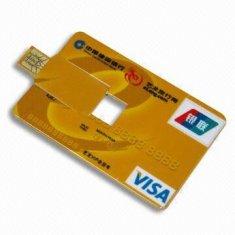 Memoria USB delgada práctica barata AT-045B de la tarjeta de crédito