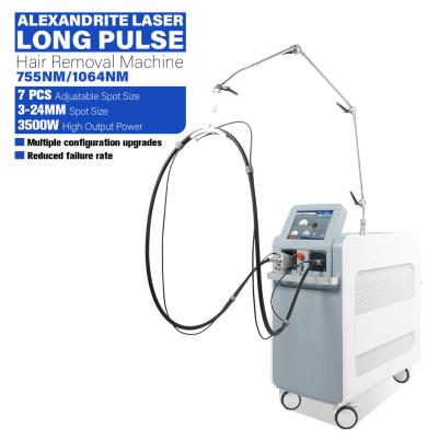 Usar 755Nm 1064nm Alexandrit Laser depilação Remover Beauty Machine