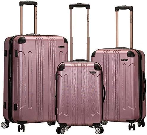 Bagagem expansível com rodas giratórias, multicolor, de 20 polegadas