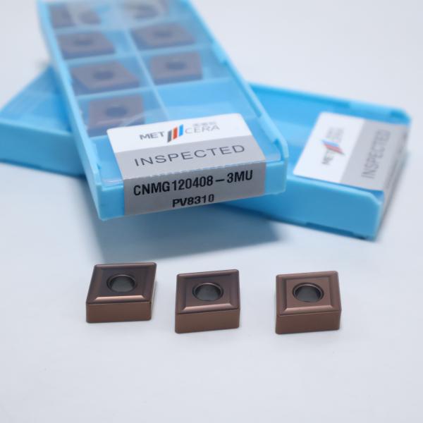 PV8310 Grade CNMG120404 CNMG120408 Carbide Turning Inserts for Steel and Stainless Steel Negative insert in 3MU chipbreaker