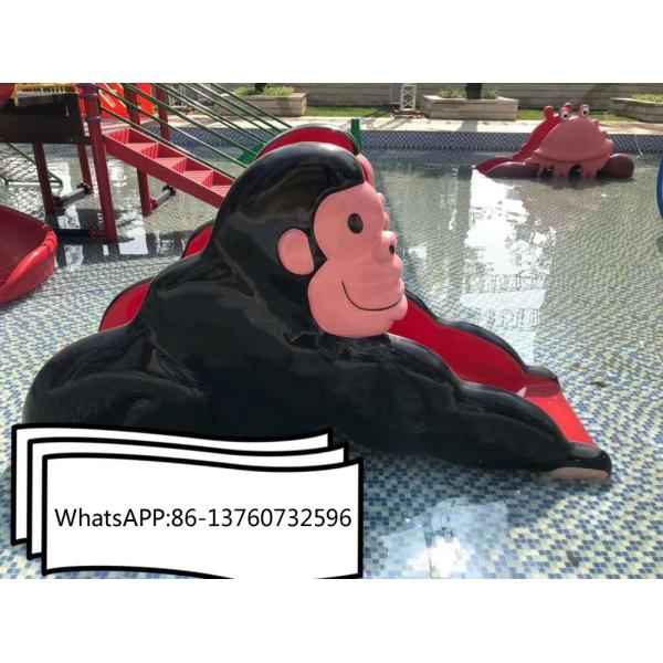 Водные горки обезьяны стеклоткани детей бассейна