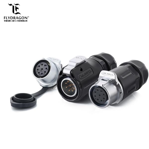 Patent Product IP67 DC AC 5A 400V Power Bulkhead 9 Pin Male Female Connector Waterproof Connectors Led  Junction Box