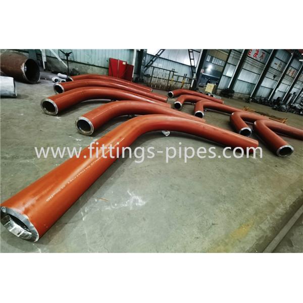 Pcoc Seamless A304 Stainless Steel Elbow Pipe Fittings 15 ° - 180 ° Thick Wall
